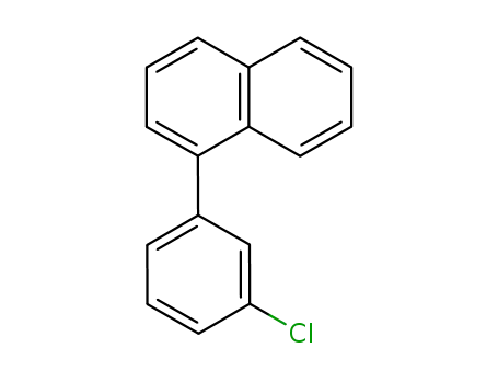 Molecular Structure of 7731-48-8 (Naphthalene, 1-(3-chlorophenyl)-)
