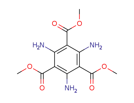 Molecular Structure of 139286-26-3 (1,3,5-Benzenetricarboxylic acid, 2,4,6-triamino-, trimethyl ester)