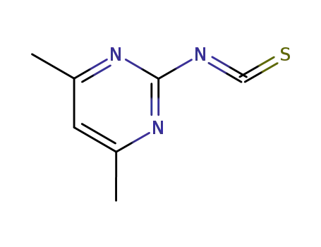 Molecular Structure of 89937-95-1 (Pyrimidine, 2-isothiocyanato-4,6-dimethyl-)