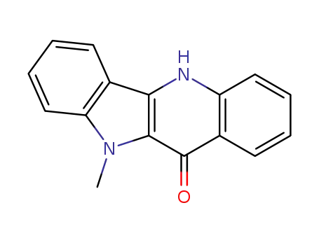 Molecular Structure of 80271-11-0 (10-methyl-5,10-dihydro-11H-indolo[3,2-b]quinolin-11-one)