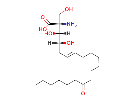 6-Eicosenoic acid,2-amino-3,4-dihydroxy-2-(hydroxymethyl)-14-oxo-, (2S,3R,4R,6E)-