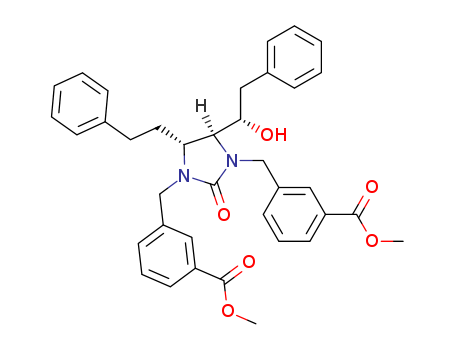 Benzoic acid, 3,3'-[[(4S,5R)-4-[(1S)-1-hydroxy-2-phenylethyl]-2-oxo-5-(2-phenylethyl)- 1,3-imidazolidinediyl]bis(methylene)]bis-, dimethyl ester