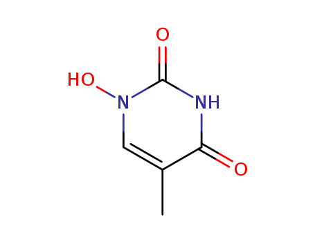 Molecular Structure of 119447-35-7 (2,4(1H,3H)-Pyrimidinedione, 1-hydroxy-5-methyl-)