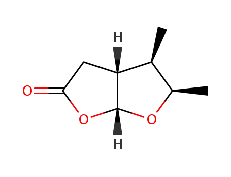 Molecular Structure of 104486-84-2 ((-)-(1R,2R,6R,7R)-6,7-dimethyl-3-oxo-2,8-dioxabicyclo[3.3.0]octane)