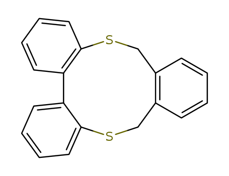 22887-76-9,Tribenzo[b,d,h][1,6]dithiecin,6,11-dihydro-,Tribenzo[b,d,h][1,6]dithiecin,10,15-dihydro- (8CI); 1,10-Dithia[2.2.0]orthocyclophane