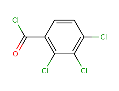 Molecular Structure of 6660-54-4 (Benzoyl chloride, 2,3,4-trichloro-)