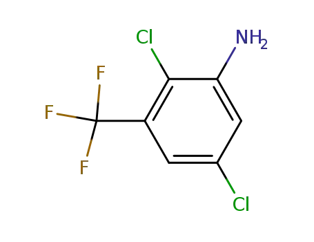Molecular Structure of 103995-81-9 (Benzenamine, 2,5-dichloro-3-(trifluoromethyl)-)