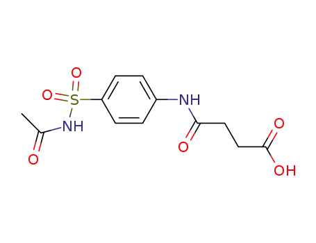 Molecular Structure of 3811-16-3 (4-[[4-[(acetamido)sulphonyl]phenyl]amino]-4-oxobutyric acid)
