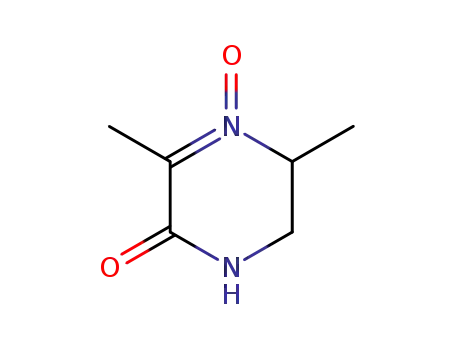 Molecular Structure of 566155-30-4 (2(1H)-Pyrazinone,5,6-dihydro-3,5-dimethyl-,4-oxide(9CI))