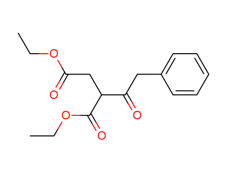 Molecular Structure of 916248-70-9 (Butanedioic acid, 2-(2-phenylacetyl)-, 1,4-diethyl ester)