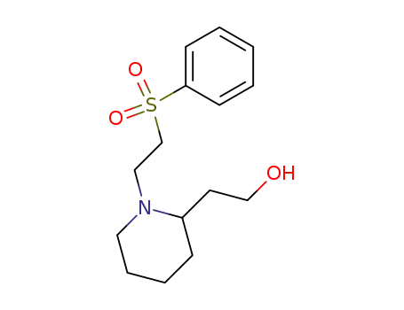 Molecular Structure of 640297-00-3 (2-[1-(2-benzenesulfonyl-ethyl)-piperidin-2-yl]-ethanol)