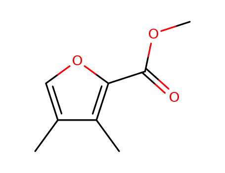 Molecular Structure of 199728-18-2 (2-Furancarboxylicacid,3,4-dimethyl-,methylester(9CI))