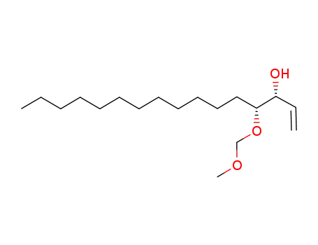 Molecular Structure of 212205-68-0 ((3R,4R)-4-Methoxymethoxy-hexadec-1-en-3-ol)