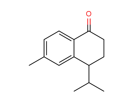 Molecular Structure of 57494-10-7 (1(2H)-Naphthalenone, 3,4-dihydro-6-methyl-4-(1-methylethyl)-)