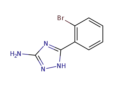 Molecular Structure of 59301-25-6 (5-(2-Bromophenyl)-4H-1,2,4-triazol-3-amine)