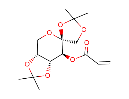 Molecular Structure of 122444-93-3 (3-O-acryloyl-1,2;4,5-di-O-isopropylidene-β-D-(-)-fructopyranose)