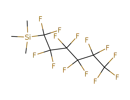 Molecular Structure of 135841-49-5 (Silane, trimethyl(tridecafluorohexyl)-)