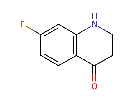 Molecular Structure of 114417-35-5 (4(1H)-Quinolinone, 7-fluoro-2,3-dihydro-)
