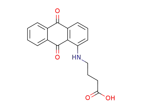 Molecular Structure of 5525-26-8 (1-[(3-carboxypropyl)amino]-9,10-anthracenedione)