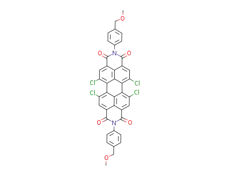 N,N'-bis-(4-methoxymethyl-phenyl)-1,6,7,12-tetrachloro-3,4:9,10-perylene-diimide
