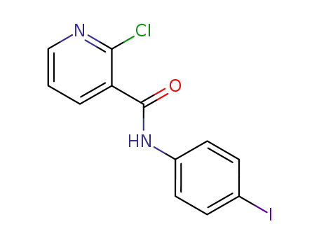 Molecular Structure of 57841-58-4 (3-Pyridinecarboxamide, 2-chloro-N-(4-iodophenyl)-)
