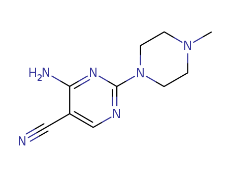 5-Pyrimidinecarbonitrile,4-amino-2-(4-methyl-1-piperazinyl)-