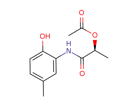 Molecular Structure of 941301-38-8 ((2S)-1-(2-hydroxy-5-methylphenylamino)-1-oxopropan-2-yl acetate)