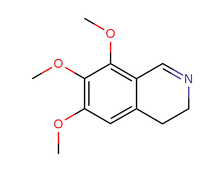 Molecular Structure of 13338-60-8 (Isoquinoline, 3,4-dihydro-6,7,8-trimethoxy-)
