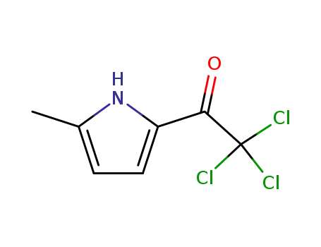 Molecular Structure of 183268-72-6 (2,2,2-trichloro-1-(5-methyl-1H-pyrrol-2-yl)ethan-1-one)