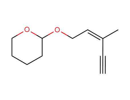 Molecular Structure of 41967-81-1 ((Z)-3-Methyl-2-penten-4-ynyl tetrahydropyranyl ether)