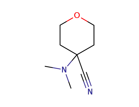 Molecular Structure of 176445-77-5 (4-(Dimethylamino)tetrahydro-2H-pyran-4-carbonitrile)