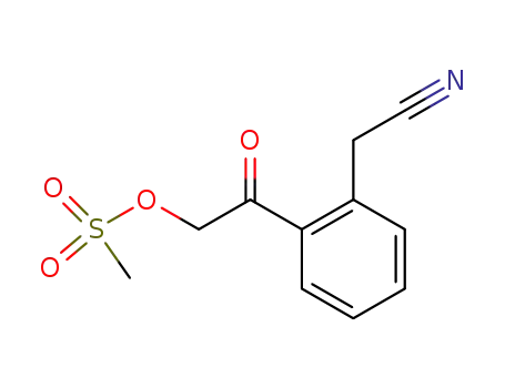 Benzeneacetonitrile, 2-[[(methylsulfonyl)oxy]acetyl]-