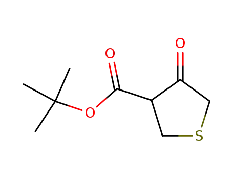 Molecular Structure of 797038-38-1 (tert-butyl 4-oxotetrahydrothiophene-3-carboxylate)