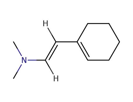 Molecular Structure of 105962-00-3 (Ethenamine, 2-(1-cyclohexen-1-yl)-N,N-dimethyl-, (E)-)