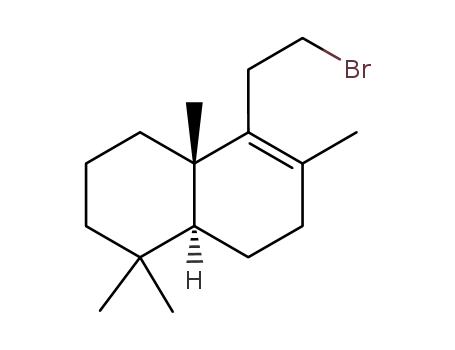 Molecular Structure of 308255-94-9 ((1S,6S)-2-(2-bromoethyl)-1,3,7,7-tetramethylbicyclo[4.4.0]dec-2-ene)