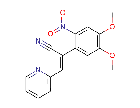 (Z)-2-(4,5-Dimethoxy-2-nitrophenyl)-3-(2-pyridyl)acrylonitrile