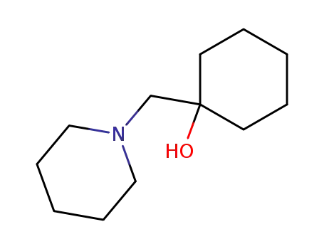 Molecular Structure of 25363-21-7 (Cyclohexanol, 1-(1-piperidinylmethyl)-)