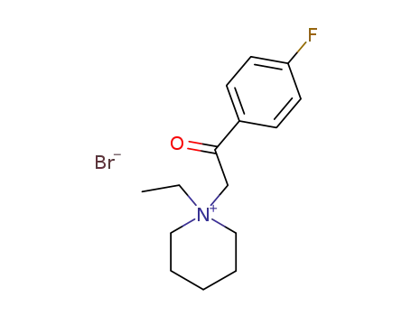 Molecular Structure of 311-08-0 (1-ethyl-1-[2-(4-fluorophenyl)-2-oxoethyl]piperidinium)