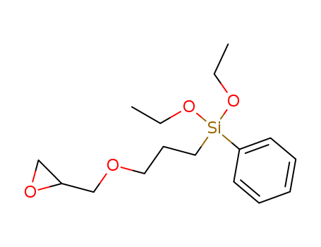 Molecular Structure of 17875-57-9 (Silane, diethoxy[3-(oxiranylmethoxy)propyl]phenyl-)