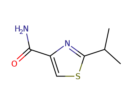 Molecular Structure of 390386-23-9 (4-Thiazolecarboxamide,2-(1-methylethyl)-(9CI))