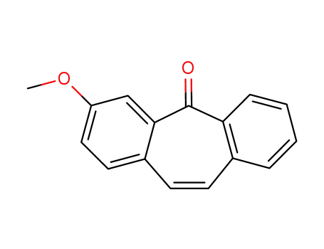Molecular Structure of 22725-38-8 (3-Methoxy 5-Dibenzosuberenone)