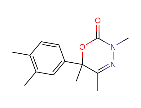 105889-11-0,6-(3,4-dimethylphenyl)-3,5,6-trimethyl-3,6-dihydro-2H-1,3,4-oxadiazin-2-one,