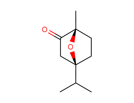Molecular Structure of 111536-20-0 (7-Oxabicyclo[2.2.1]heptan-2-one, 1-methyl-4-(1-methylethyl)-, (1S)-)