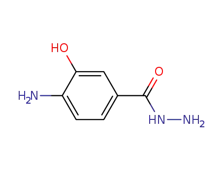 Molecular Structure of 7450-56-8 (Benzoic acid, 4-amino-3-hydroxy-, hydrazide)
