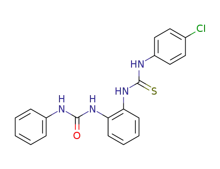 Molecular Structure of 1401033-04-2 (N<sup>1</sup>-[N-(4-chlorophenyl)thiocarbamoyl]-N<sup>2</sup>-[N-phenylcarbamoyl]-1,2-diaminobenzene)