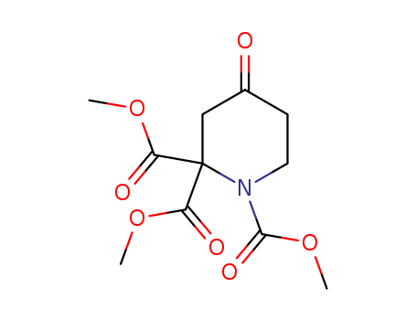 1,2,2-Piperidinetricarboxylic acid, 4-oxo-, trimethyl ester