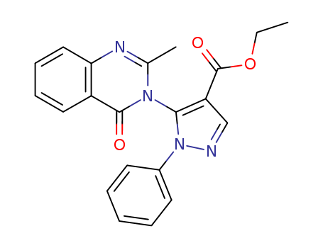 104907-90-6,ethyl 5-(2-methyl-4-oxoquinazolin-3(4H)-yl)-1-phenyl-1H-pyrazole-4-carboxylate,