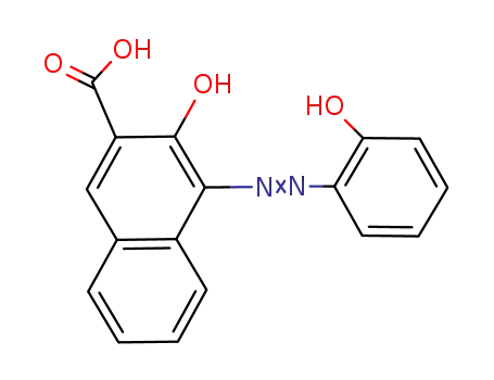 Molecular Structure of 113236-06-9 (2-Naphthalenecarboxylic acid, 3-hydroxy-4-[(2-hydroxyphenyl)azo]-)