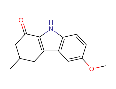 Molecular Structure of 13220-41-2 (6-methoxy-3-methyl-2,3,4,9-tetrahydro-1H-carbazol-1-one)