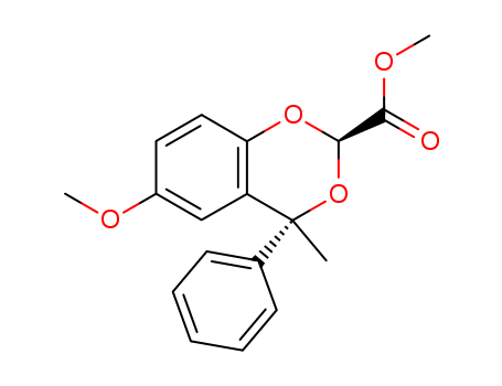 86617-11-0,methyl (2S,4S)-6-methoxy-4-methyl-4-phenyl-4H-1,3-benzodioxine-2-carboxylate,